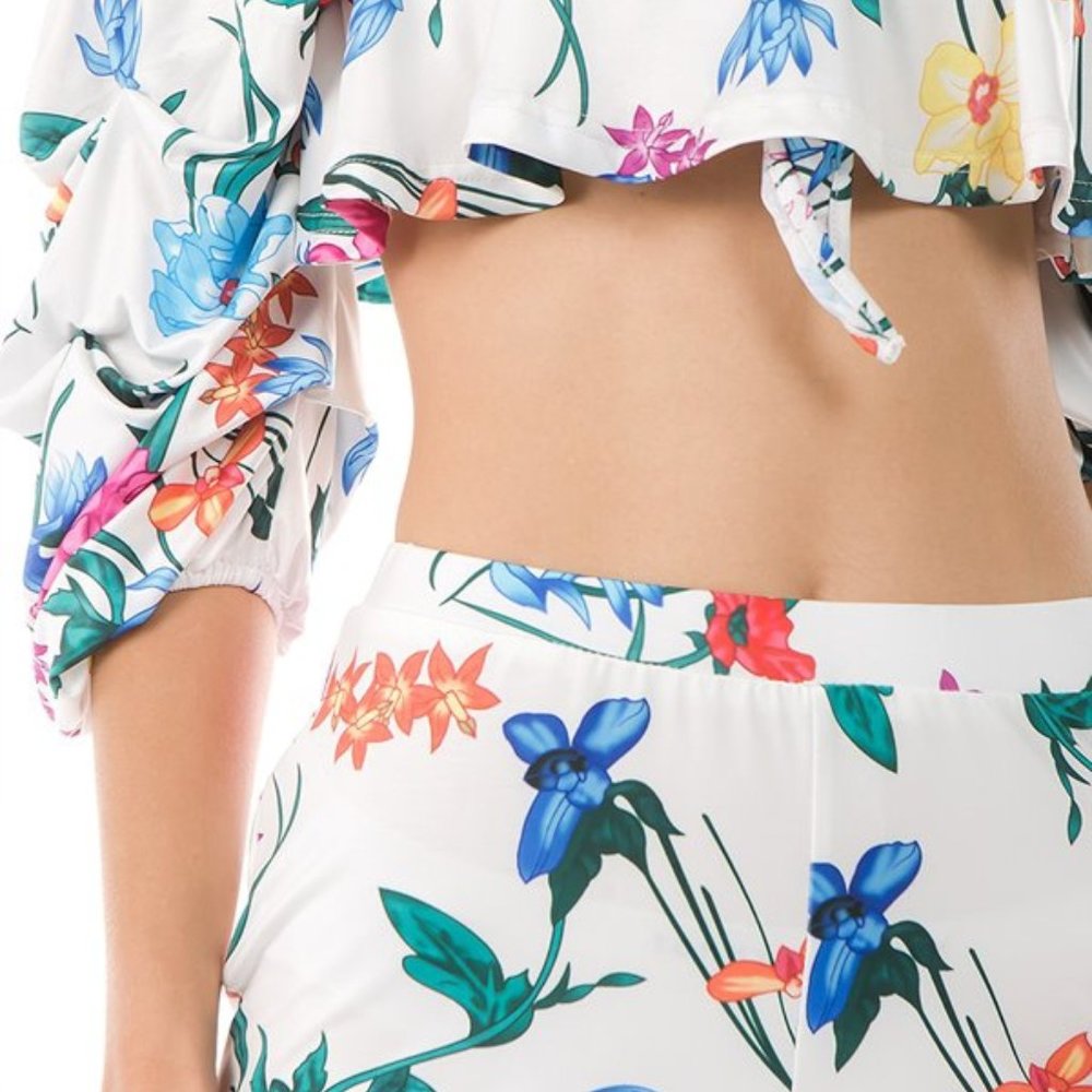 Spring Music Festival Off Shoulder 2 Piece Set. - Picture 4 of 5